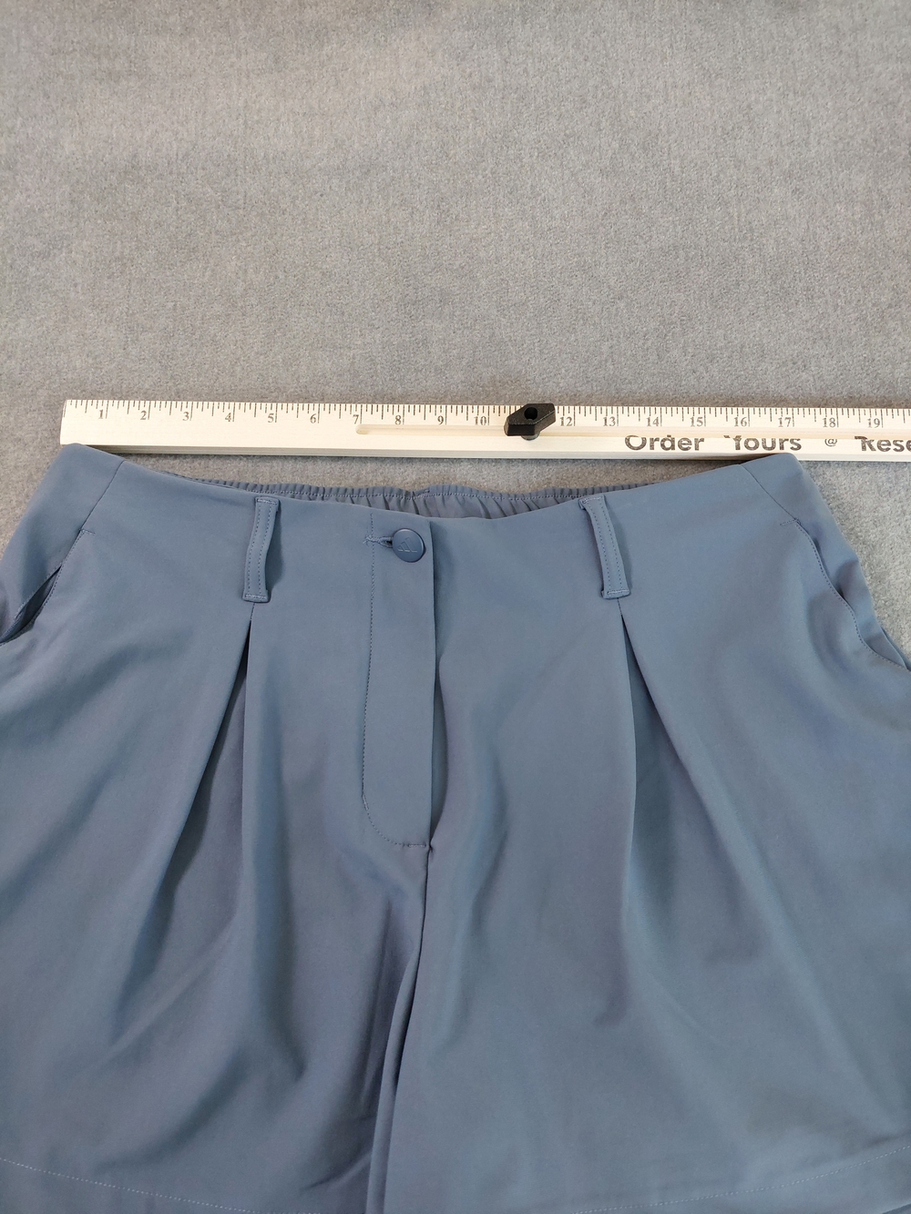 Adidas Go-To Pleated Golf Shorts Wonder Blue Performance Size Large IP4198 - Picture 3 of 10
